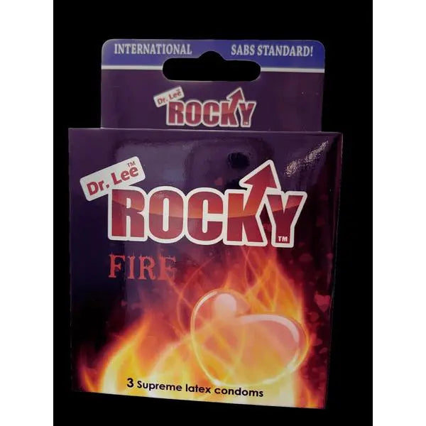 Rocky Fire | 3 Pack | Supreme Latex | Condom | One Size | SABS Approved https://www.mysexshop.co.za/