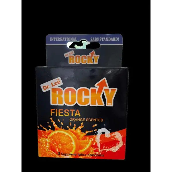 Rocky Orange | 3 Pack | Supreme Latex | Condom | One Size | SABS https://www.mysexshop.co.za/