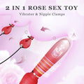Rose 2 in 1 Nipple & Clitoral Vibrator | 10 Vibration Modes | USB Come Closer
