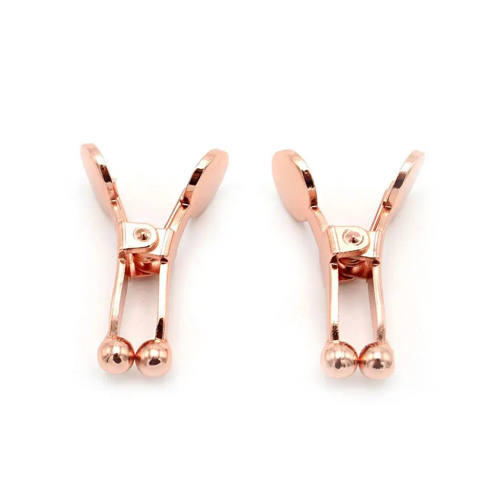 Rose Gold Ball Tip Nipple Clamps https://www.mysexshop.co.za/