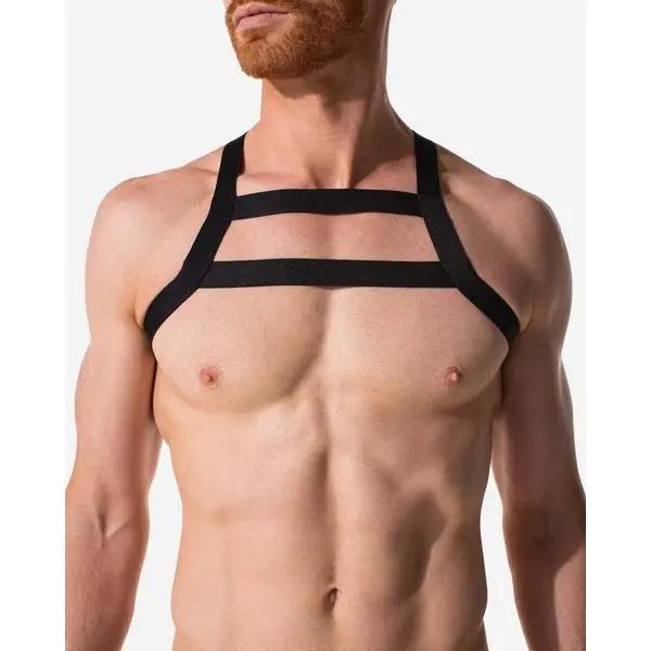 Rufskin 2 pcs Men's Fetish Body Harness | Black | Open Crotch | Adjustable https://www.mysexshop.co.za/