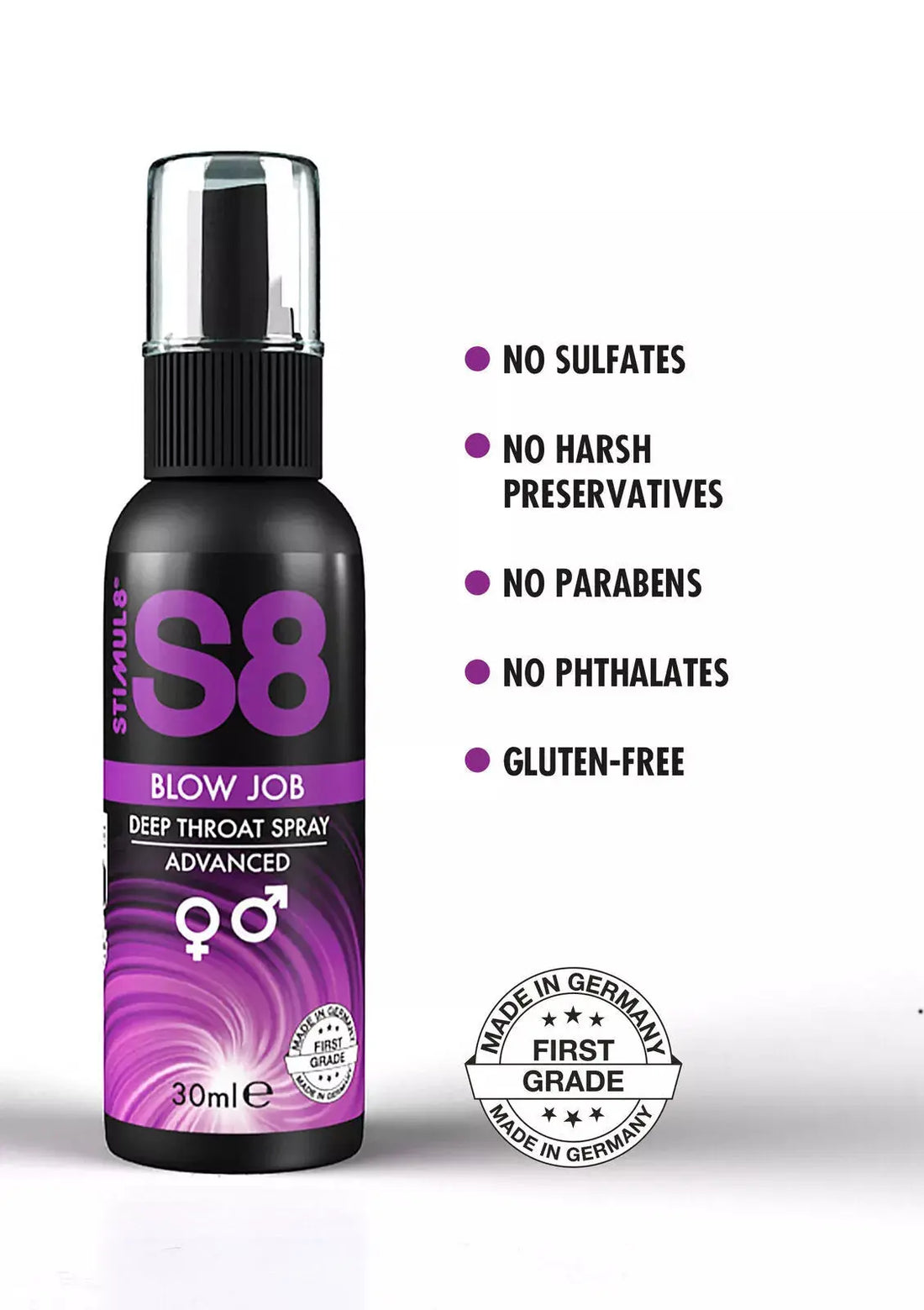 S8 Deep Throat Spray | Blow Job | 30ml Liquid Love