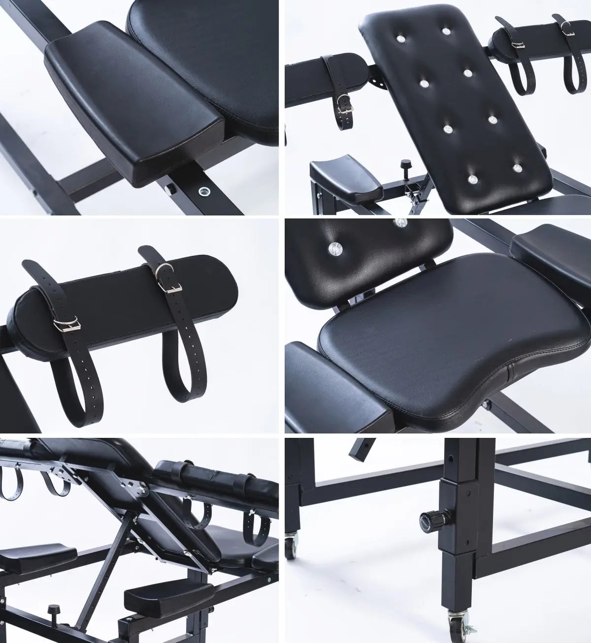 Sable Black BDSM Chair | Heavy Duty Carbon Steel  | Wrist & Ankle Cuffs https://www.mysexshop.co.za/