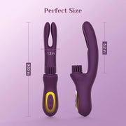 Seven Heaven 2 Finger Brush Vibrator | Clitoral | G-Spot | Waterproof | USB https://www.mysexshop.co.za/