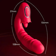 Seven Heaven 3 In One Rose Thrusting Vibrator | Clitoral | Vagina | G-Spot | USB https://www.mysexshop.co.za/