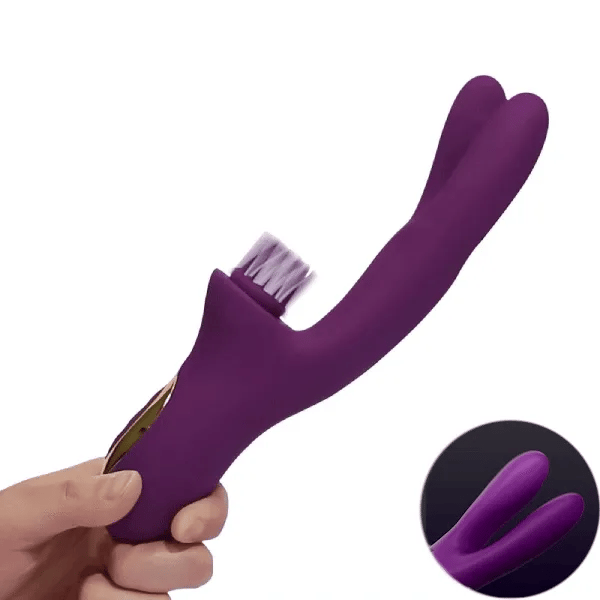 Seven Heaven 2 Finger Brush Vibrator | Clitoral | G-Spot | Waterproof | USB
