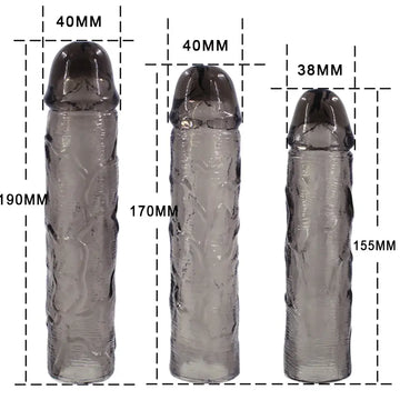 Silicone Penis Extender | Multi Pack | Smoke Crystal | Sleeve | Climax…