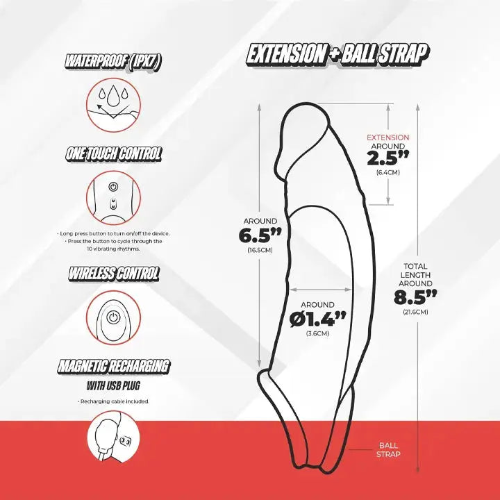 SilkDrive Remote-Control Enhancement Ball Strap Sleeve | 10 Vibrating Rhythms Come Closer