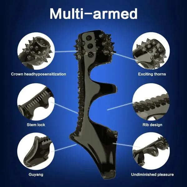 Sword Soft Spiked Sleeve  | Scrotum Sling | Delay Climax | Extra Girth Nasstoys