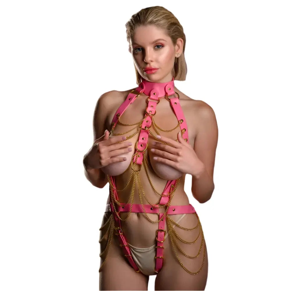 Taboom Chain Body Harness | BDSM | Adjustable | Couples https://www.mysexshop.co.za/