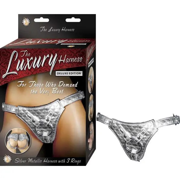 The Luxury Harness Deluxe | Faux Fur | 3 Rings | Universal | Silver All American Whoppers