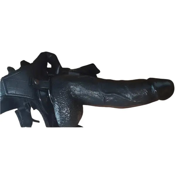 The Luxury Harness | MEGA 11" Black |  Fetish |  Dildo |  Faux Fur | 3 Rings All American Whoppers