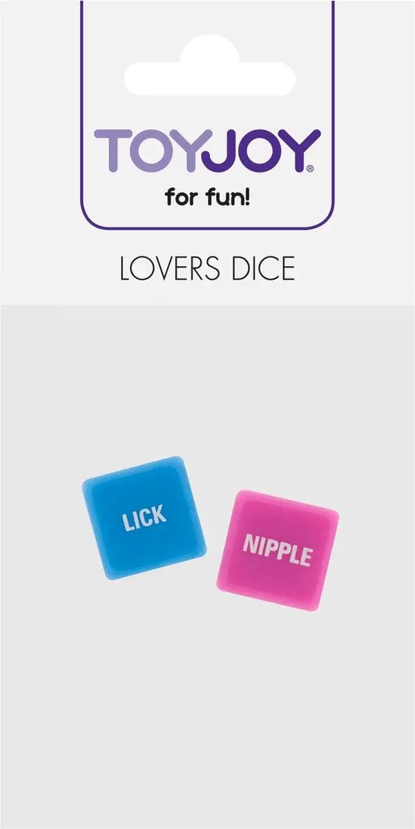 ToyJoy Lovers Dice | Erotic | Games | Set Of 2 Pink & Blue Toy Joy
