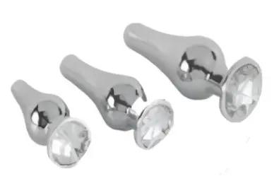 ToyJoy Probe Butt Plug Kit |  Shaped Chrome Diamond  | Free Satin Bag https://www.mysexshop.co.za/