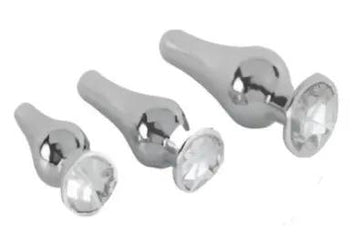 ToyJoy Probe Butt Plug Kit |  Shaped Chrome Diamond  | Free Satin Bag https://www.mysexshop.co.za/