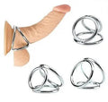 Tri-Sport Triple 3 Ring Cage | Universal | Cock Sling | Chrome | Fetish OXBALLS