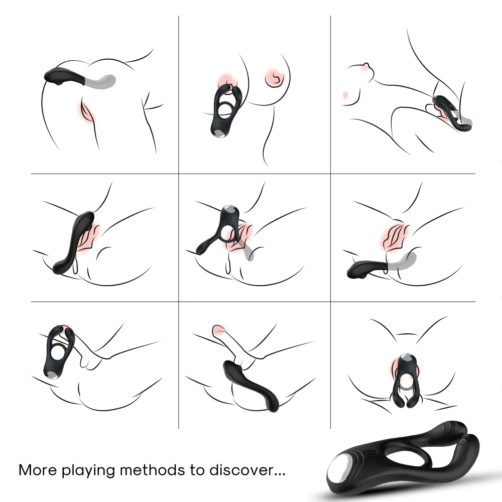 Vibrating Rabbit Cock Ring | Remote Control | Clitoral Stimulation | Couples | USB Come Closer