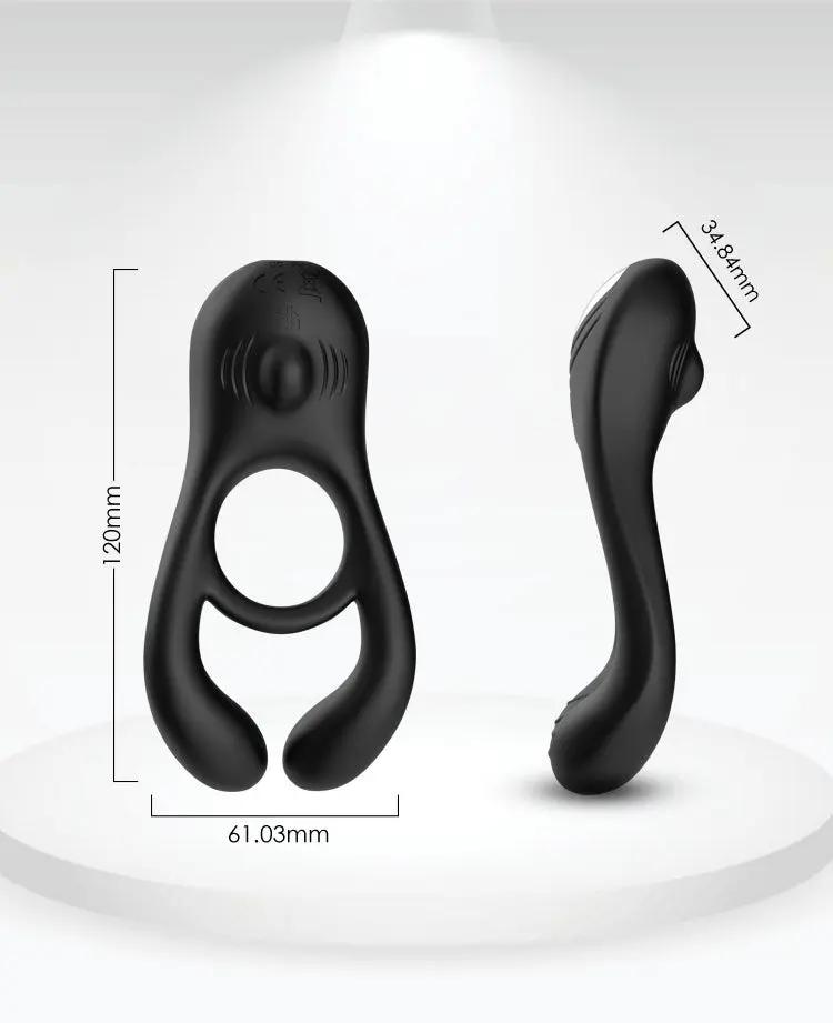 Vibrating Rabbit Cock Ring | Remote Control | Clitoral Stimulation | Couples | USB Come Closer