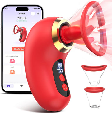 5 in 1 Sucking & Licking Virtuoso2 Vibrator | LCD Display | Powerful Suction |App Control