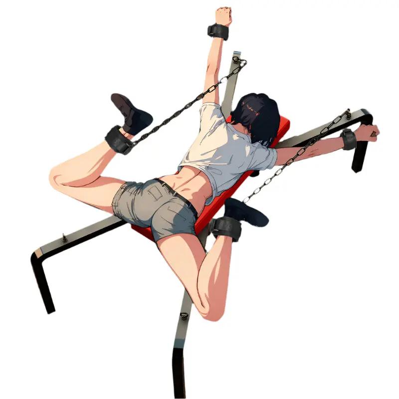 Wulfram X- Shaped Frame Spreader | Restraints | PU leather | Handcuffs | Ankle Cuffs https://www.mysexshop.co.za/