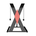 X-Shaped Bondage Stand | Wrist & Ankle Cuffs | Fetish | BDSM https://www.mysexshop.co.za/