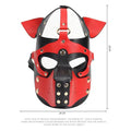 Zado BDSM Red Dog Mask | PU leather | Fetish | Couples Come Closer