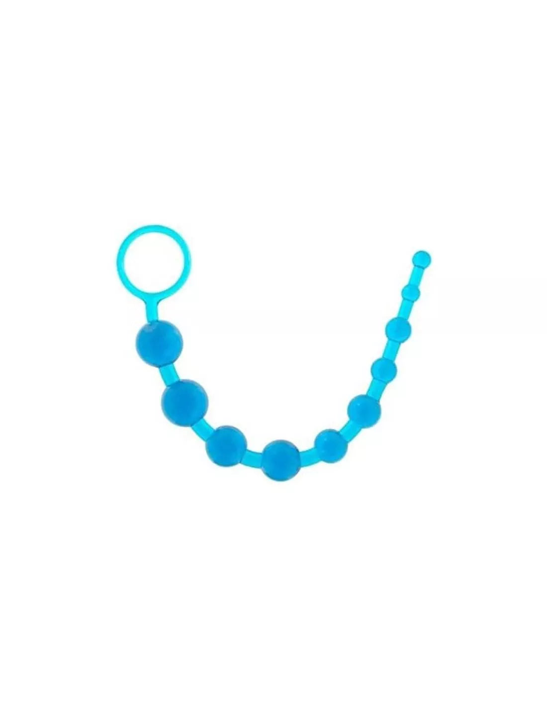 Come Closer Beginner's Anal Beads | Firm And Flexible | Blue