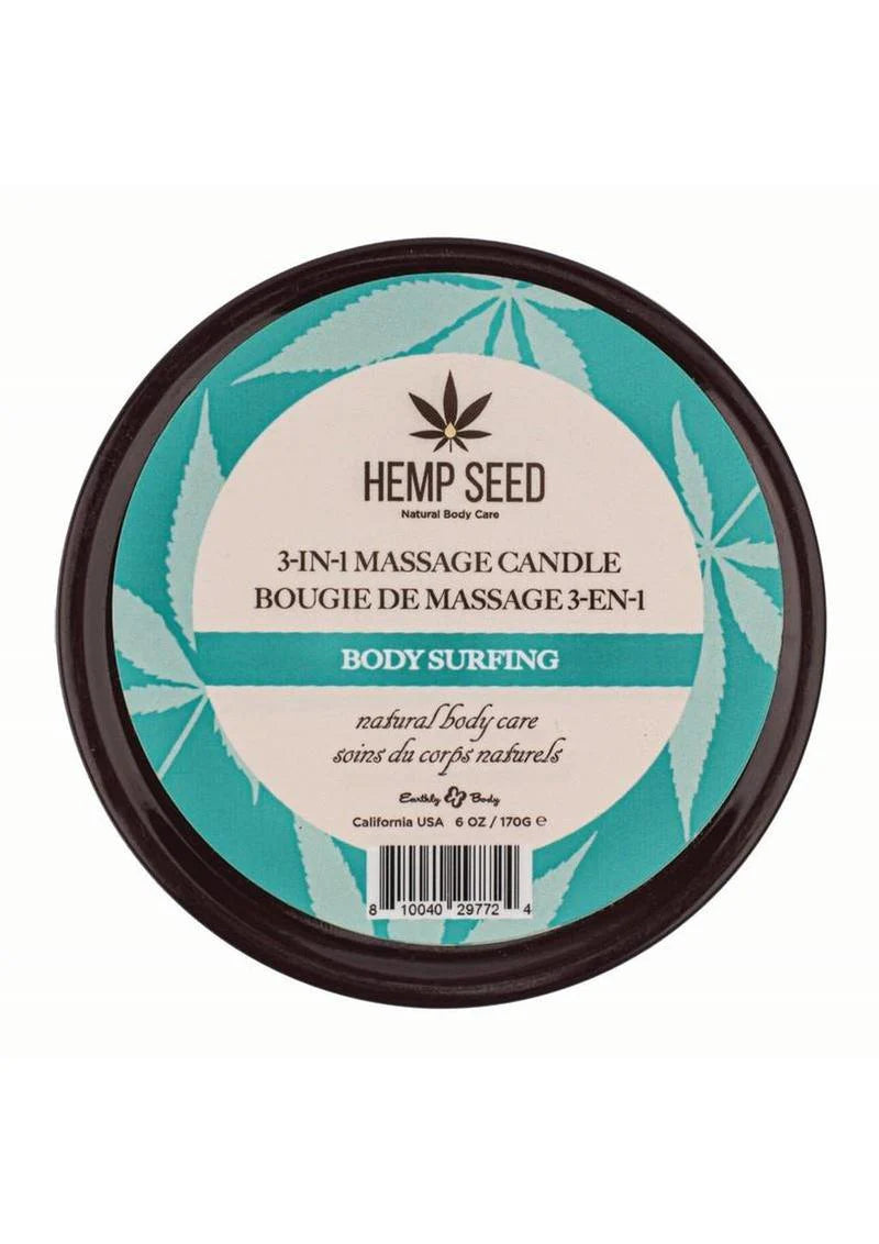 Hemp Seed 3-in-1 Massage Candle | Natural Body Care | 170g