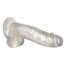 Come Closer Clear Dildo 8" | Bendable Shaft | Free Satin Bag