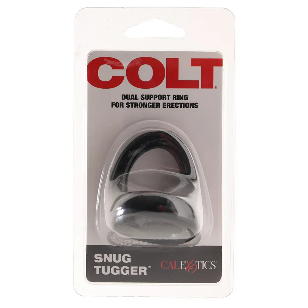 Colt Snug Tugger Dual Support Ring | Black | Stretchy TPE