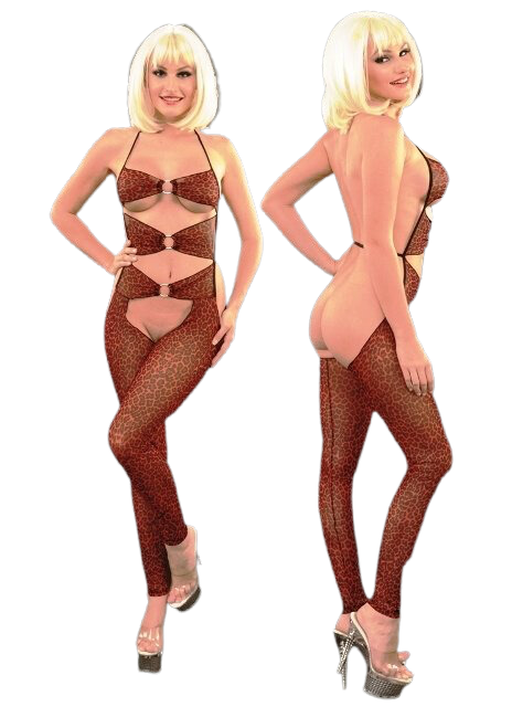 La Blinque | Red Leopard Body Stocking