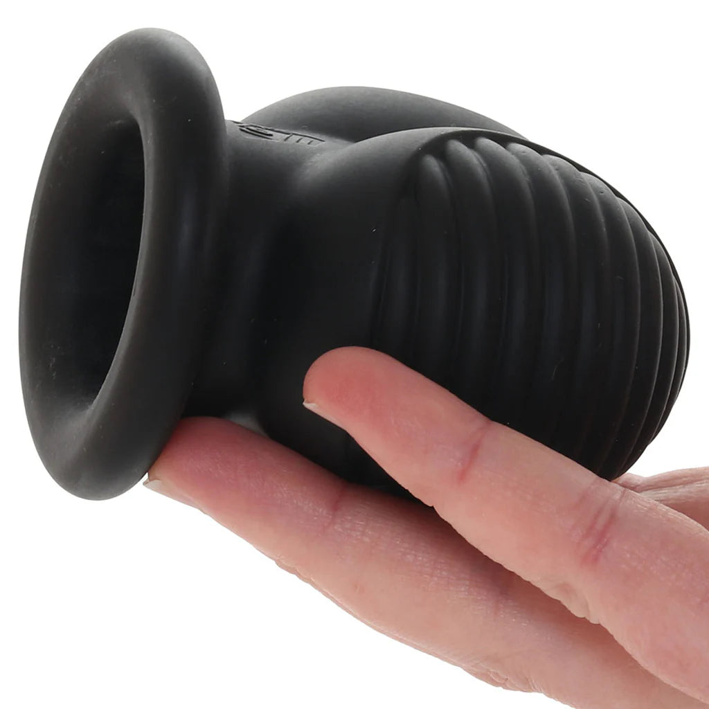 Doc Johnson Fort Troff Ball Bunker | Silicone | Black | Stretch Ball Stretcher