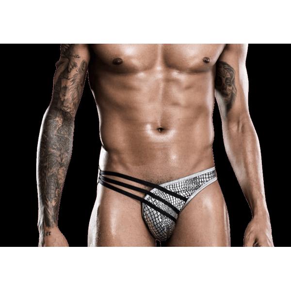 Male Power Silver Exotic  | Briefs | One Size