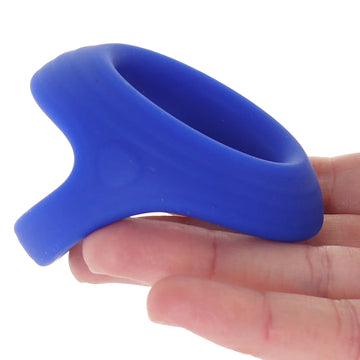 Admiral Cock & Ball Dual Ring | Premium Liquid Silicone | Blue | Stretchy