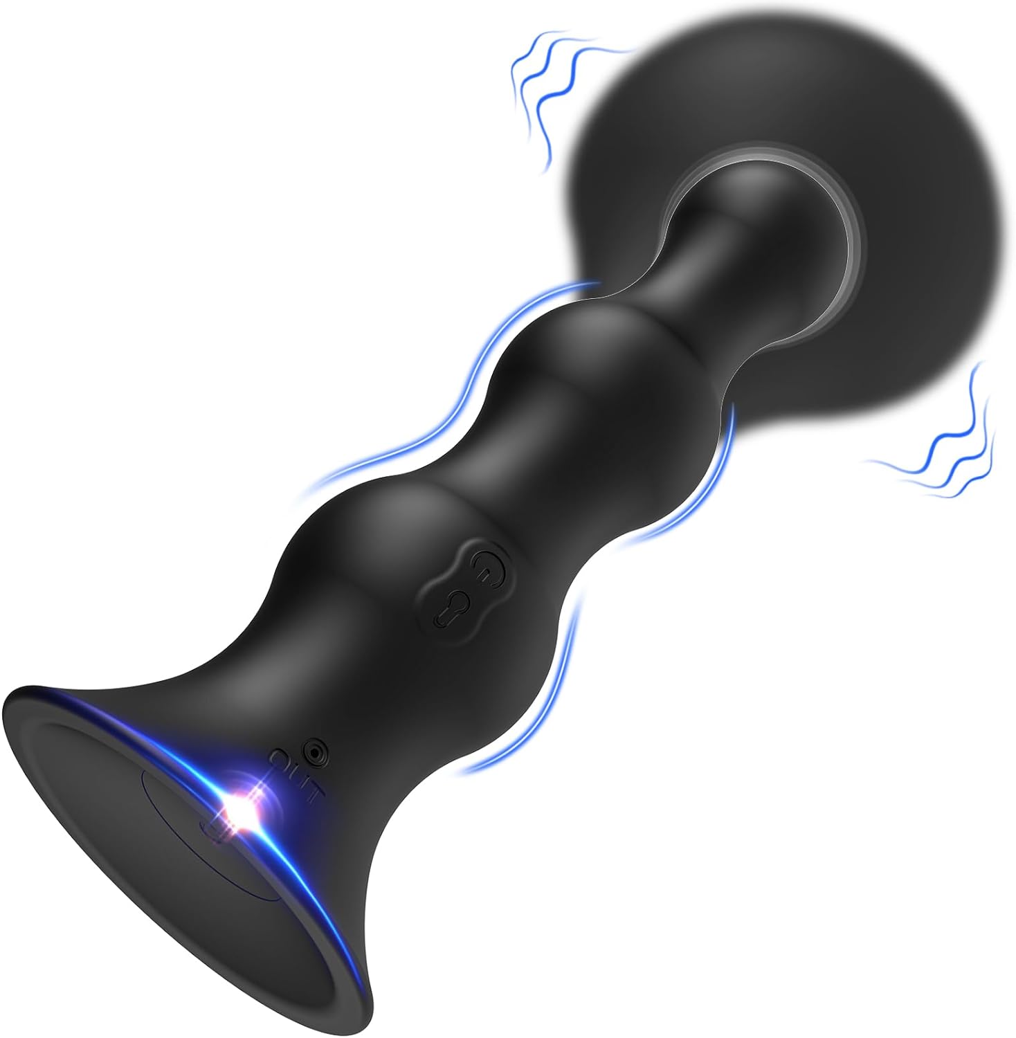 Iris Vibrating Ripple Butt Plug | Inflating | Remote | USB