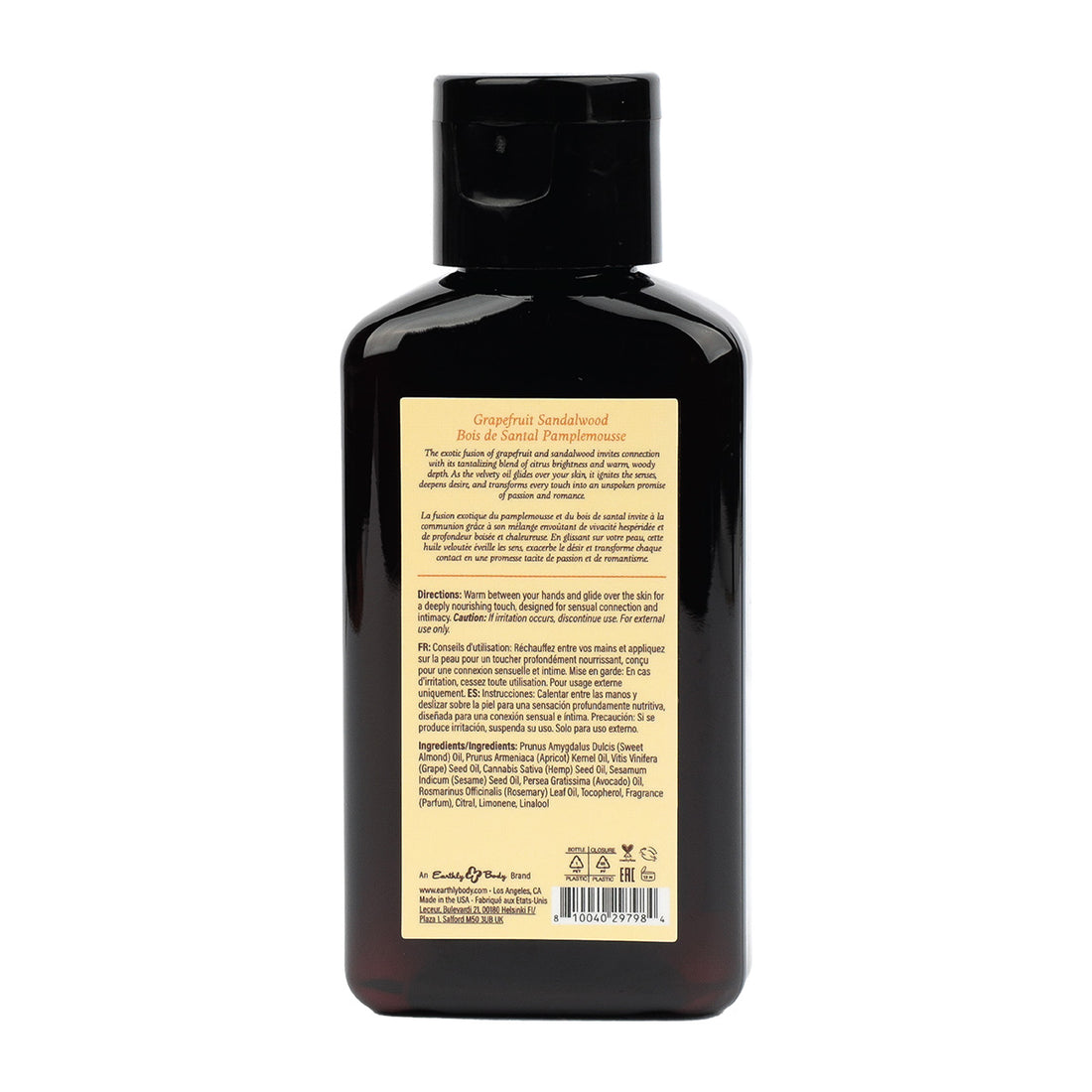 Earthly Body At Night | Grapefruit Sandalwood Massage Oil Earthly Body