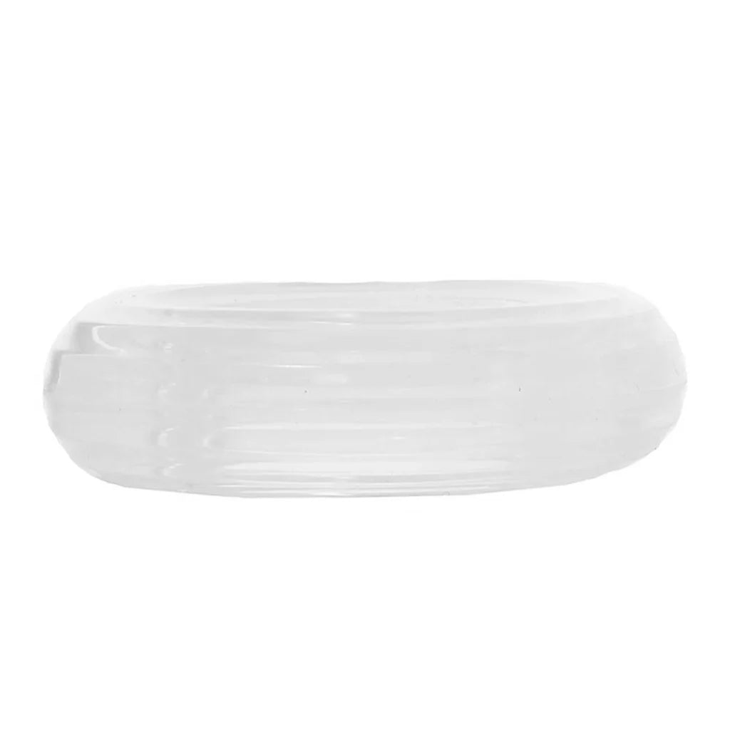CalExotics Medium Premium Silicone Cock Ring | Clear | Seamless | Durable