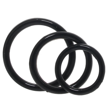 CalExotics Tri-Ring 3 Pack Cock Ring Set | Stretchy | Comfortable | Black