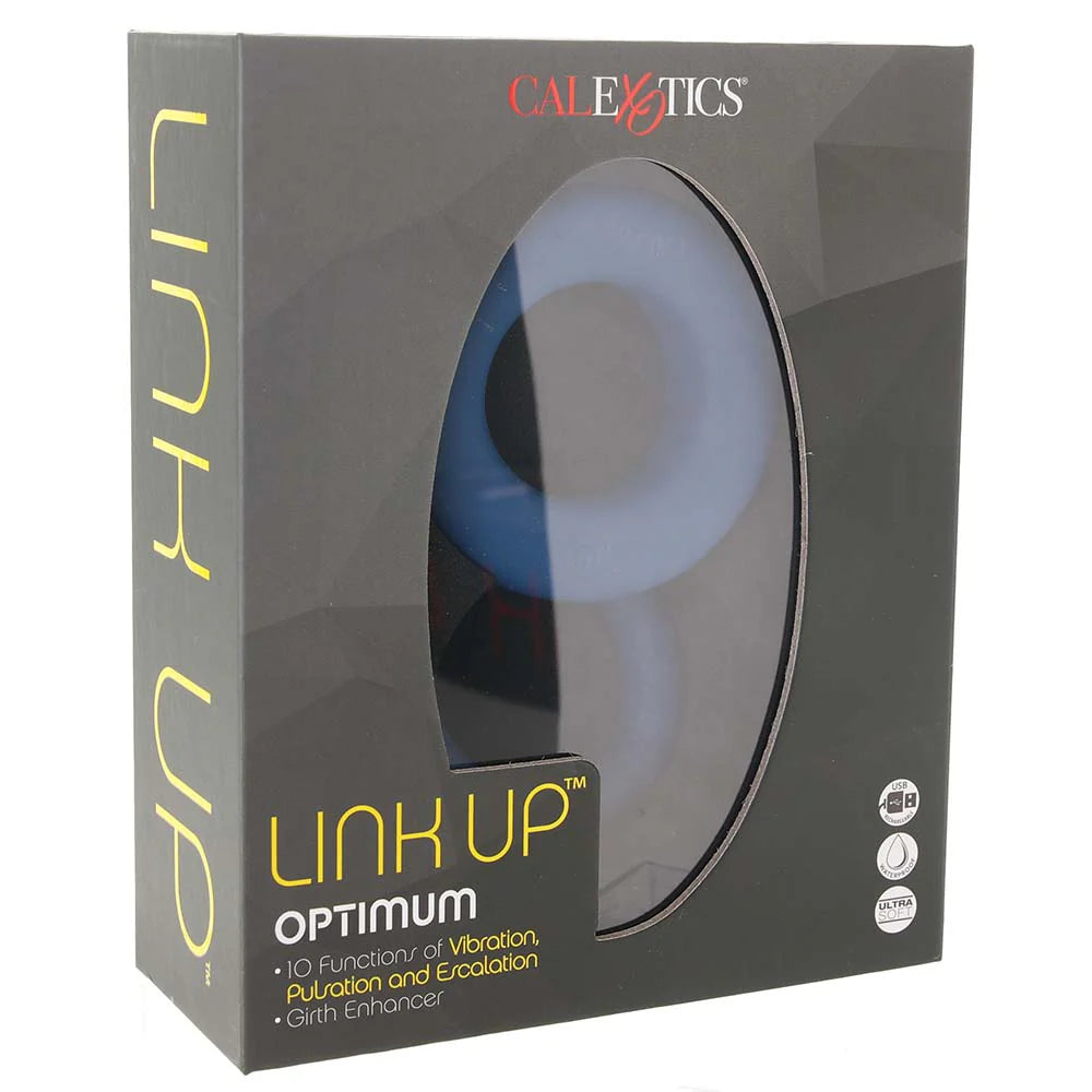 CalExotics Link Up Optimum | Vibrating Cock Ring Set | 10 Modes | Blue Calexotics