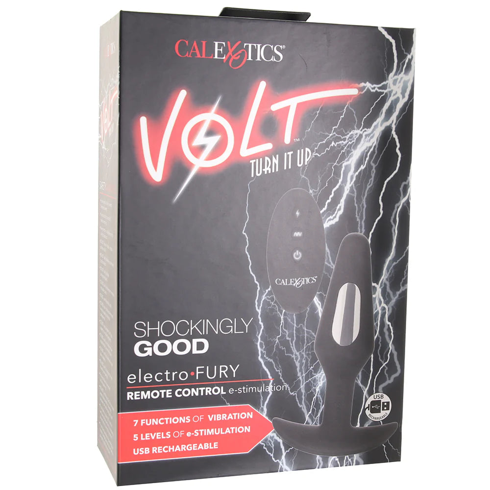 CalExotics Volt Electro Fury | Remote E-Stim Anal Plug | 7 Vibe Modes Calexotics