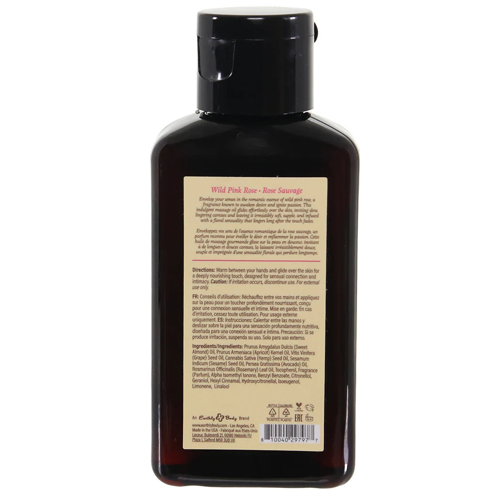 Earthly Body At Night | Wild Pink Rose Massage Oil | 60ml Earthly Body