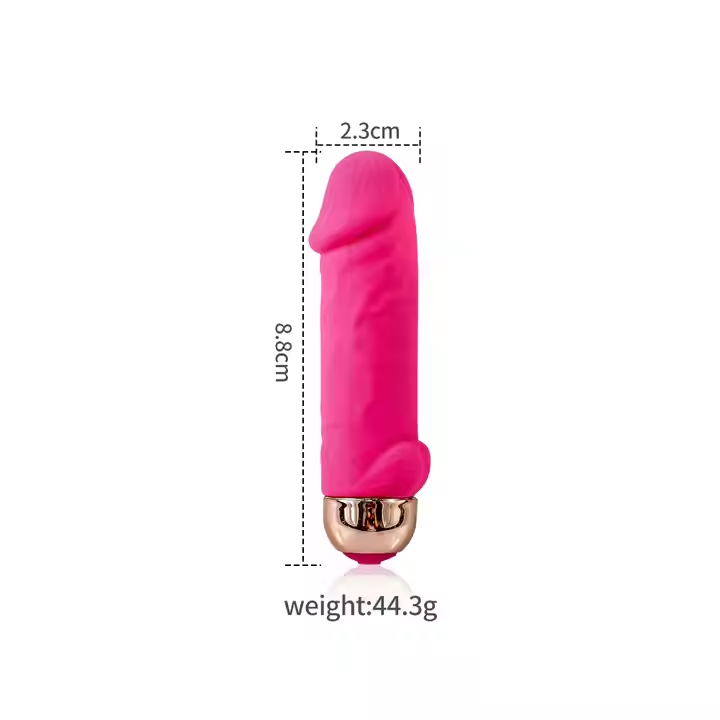 Mini Bullet Penis-Shape Vibrator | USB | 10 Vibrations Modes | Silicone