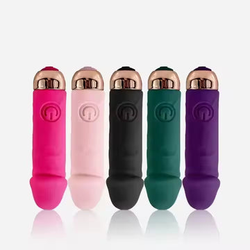 Mini Bullet Penis-Shape Vibrator | USB | 10 Vibrations Modes | Silicone