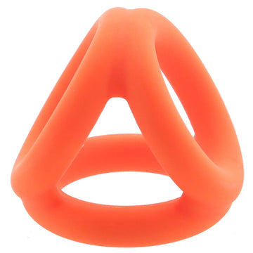 Alpha Liquid Silicone Tri-Ring | Orange | Stretchy | Comfortable