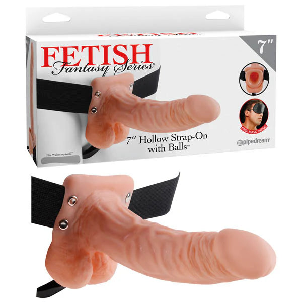 Fetish Fantasy Series 7" Skin | Vibrating | Hollow | Strap on with balls