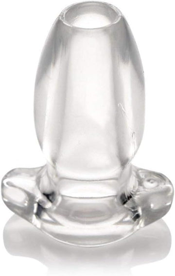 Master Series | Peephole Clear Hollow Anal Silicone Plug