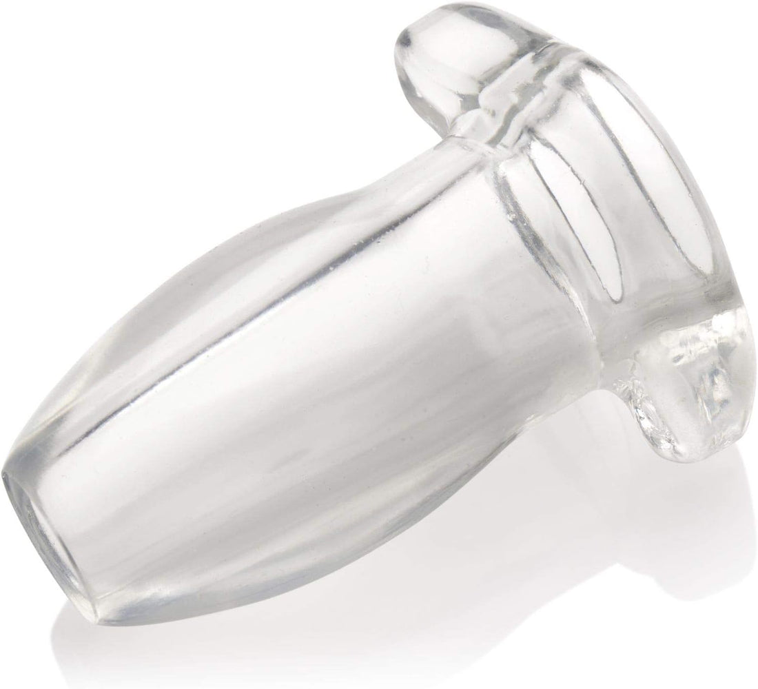 Master Series | Peephole Clear Hollow Anal Silicone Plug