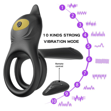 Eros Plus G Spot | Couples Vibrating Double Ring | Extra girth  | Remote |10 Modes