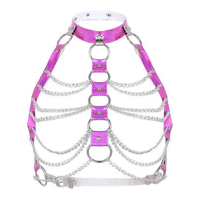 Inspire Fetish Metal Chain Bra | Adjustable Harness