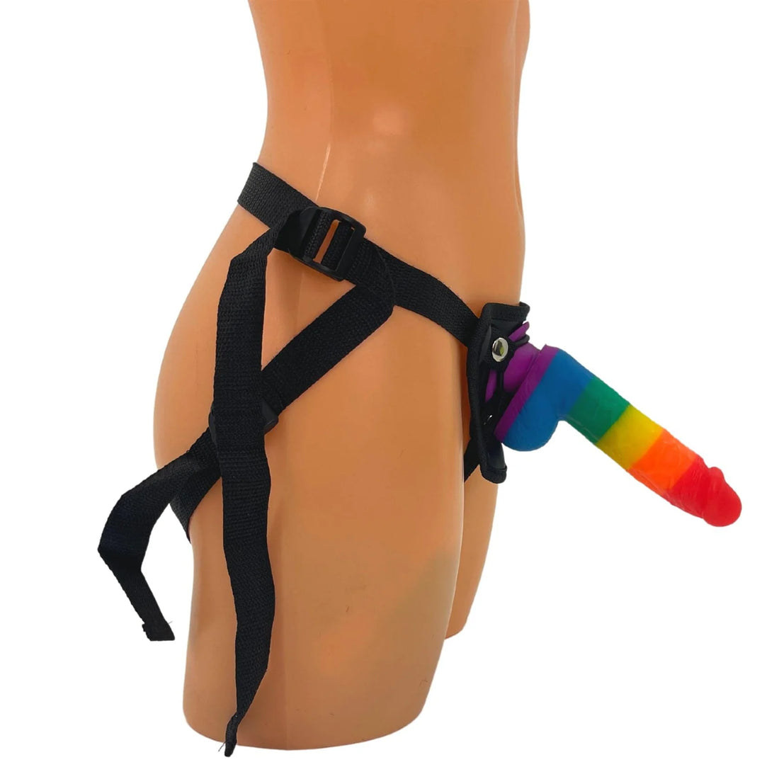 Pride Rainbow Dildo Strap-On Harness | Adjustable | O/S